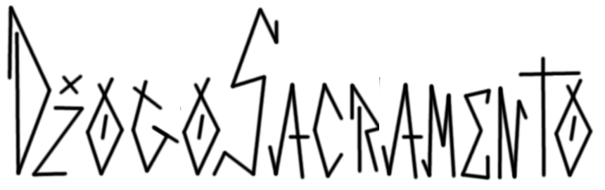 Logomarca do site do Luthier Diogo Sacramento, que fabrica cavaquinho, principalmente em Cedro Rosa de forma manual e artesanal.